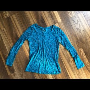 Womens No Boundaries blue long sleeve shirt size XL